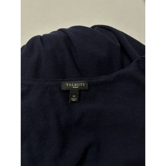 Talbots Knit Sweater Sleeveless Blouse Beaded Neck Line Size Woman 1X - Picture 7 of 11